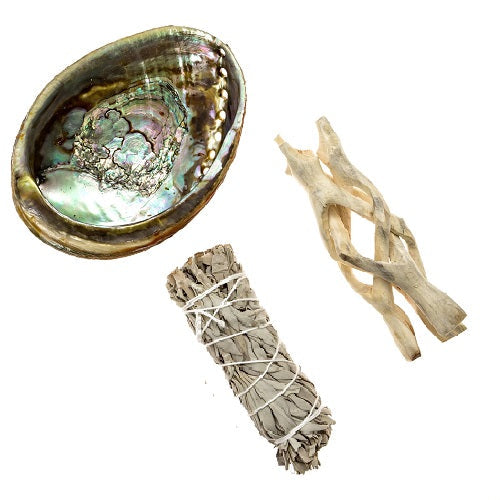 Abalone Shell - Smudging Kit Options