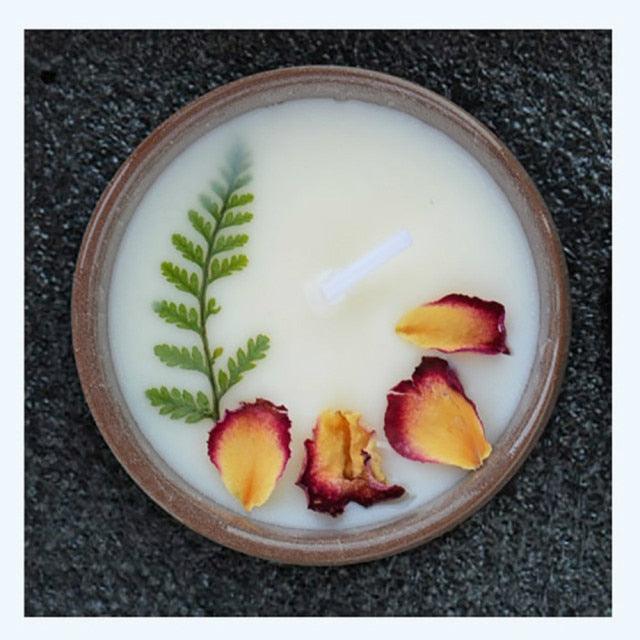 Flower Aromatherapy Candle Soy Wax Home Decorative Scented Candles  Portable Travel Jar Aromatherapy Candles Set Used for Stress Relief in Bath Yoga Sleep Ideal for Thanksgiving Christmas Birthday Wedding Party Home Decoration Aroma Candles